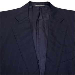 Ermenegildo Zegna Blazer Jacket 50R (40R) 2B1V 15Milmil15 Herringbone Stripe